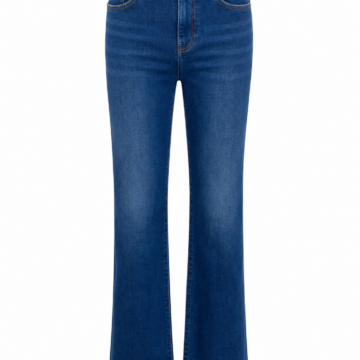 Medium Blue High-Rise Flared Jeans