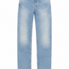Light Blue High-Rise Straight-Leg Jeans