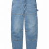 Medium Blue High-Rise Straight-Leg Paneled Jeans