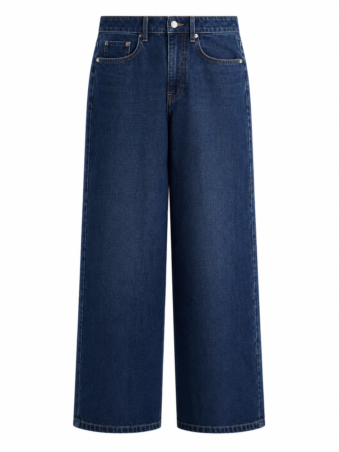 Dark Indigo High-Rise Wide-Leg Jeans
