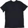 Black Crew Neck T-Shirt with Textured Dot Pattern